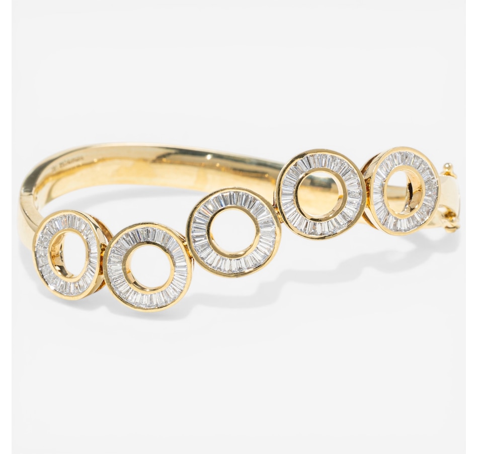 Image 752394.jpg, Product 752-394 / Price $16,995.00, Estate Originals 18K Yellow Gold Tapered Baguette-Cut Diamond Circle Bangle Bracelet from Estate Originals on TSC.ca's Jewellery department