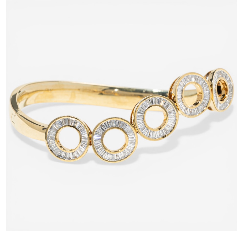 Image 752394_ALTMORE1.jpg, Product 752-394 / Price $16,995.00, Estate Originals 18K Yellow Gold Tapered Baguette-Cut Diamond Circle Bangle Bracelet from Estate Originals on TSC.ca's Jewellery department