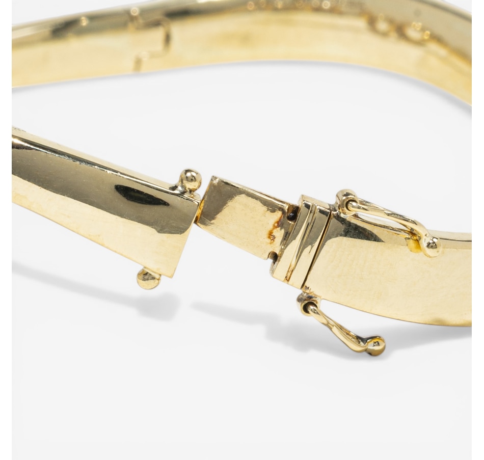 Image 752394_ALTMORE4.jpg, Product 752-394 / Price $16,995.00, Estate Originals 18K Yellow Gold Tapered Baguette-Cut Diamond Circle Bangle Bracelet from Estate Originals on TSC.ca's Jewellery department