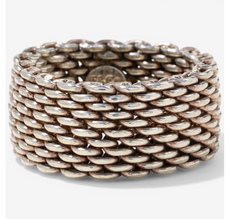 Image 752396_ALTMORE1.jpg, Product 752-396 / Price $495.00, Estate Originals Sterling Silver Tiffany & Co. Somerset Mesh Ring from Estate Originals on TSC.ca's Jewellery department