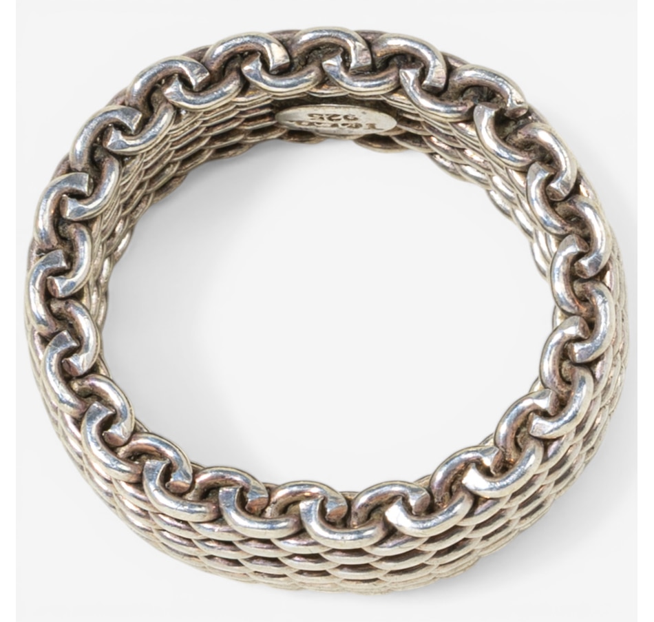 Image 752396_ALTMORE4.jpg, Product 752-396 / Price $495.00, Estate Originals Sterling Silver Tiffany & Co. Somerset Mesh Ring from Estate Originals on TSC.ca's Jewellery department