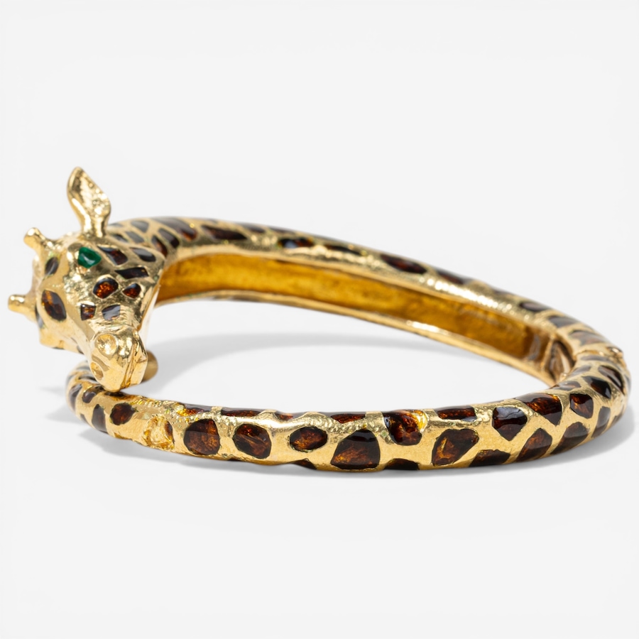 Image 752407_ALTMORE5.jpg, Product 752-407 / Price $19,995.00, Estate Originals 18K Yellow Gold Giraffe Motif Hinged Bangle Bracelet from Estate Originals on TSC.ca's Jewellery department