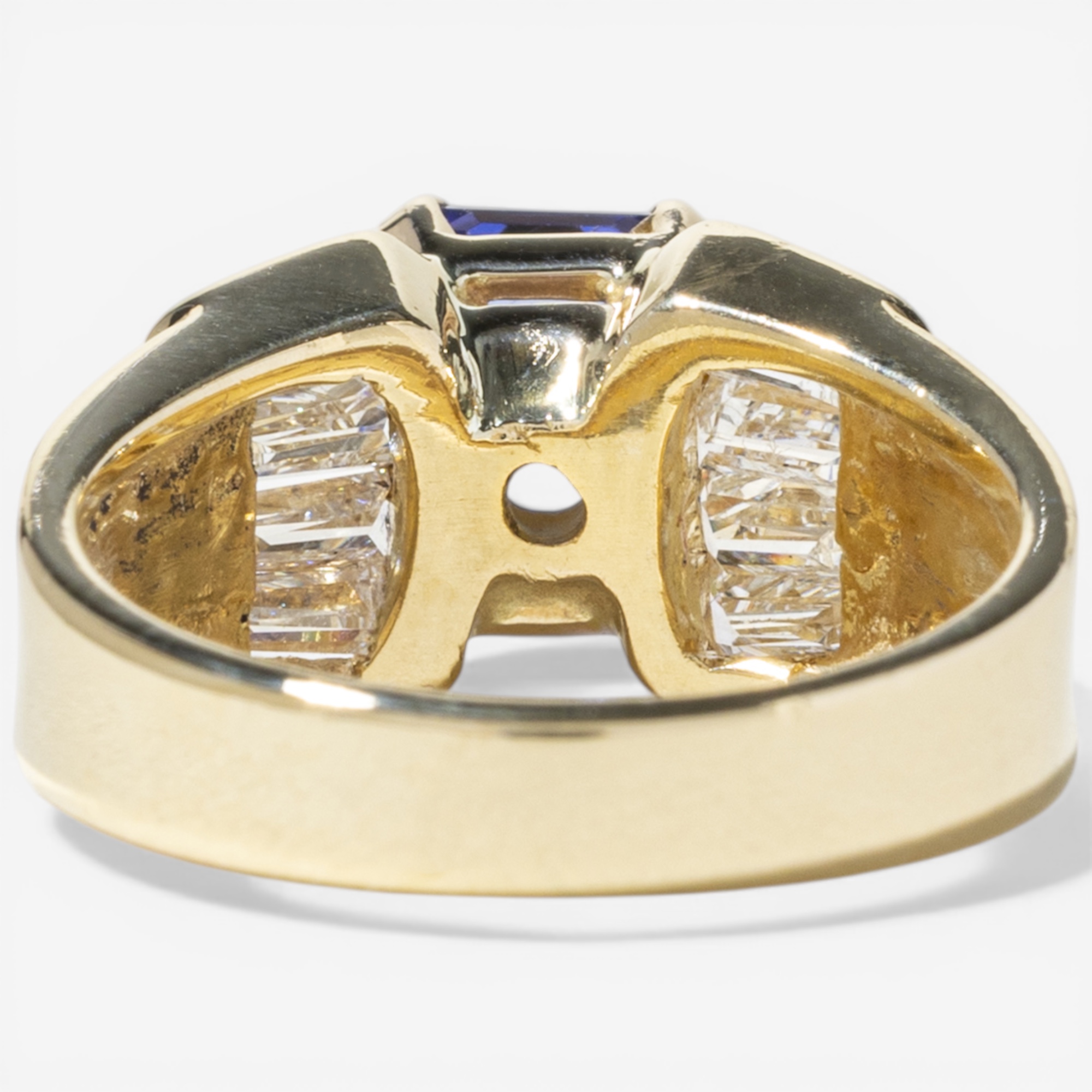 Estate Originals 18K Yellow Gold 2.02 ctw Emerald-Cut Tanzanite