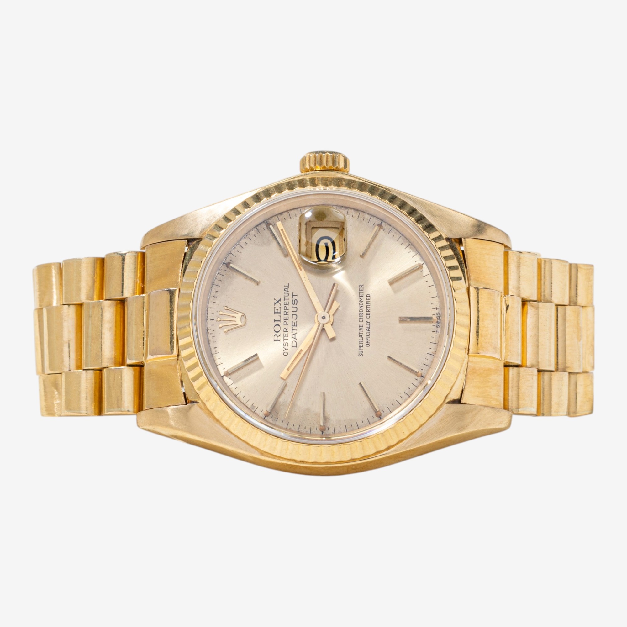 Estate Originals 18K Yellow Gold Rolex Oyster Perpetual Datejust