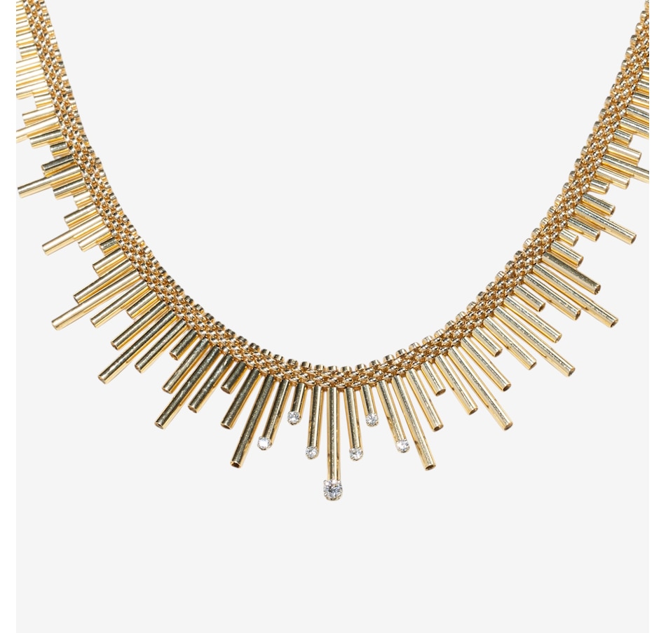 Image 752440_ALTMORE1.jpg, Product 752-440 / Price $11,995.00, Estate Originals 14K Yellow Gold 15" Cleopatra-Style Diamond Necklace from Estate Originals on TSC.ca's Jewellery department