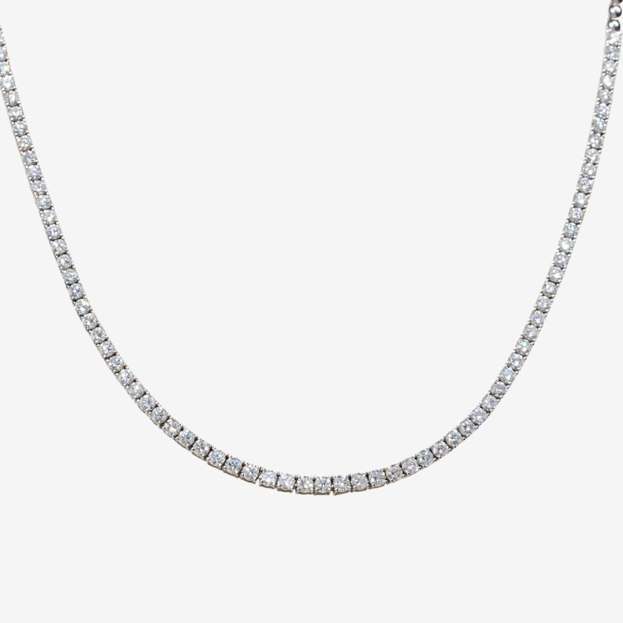 Image 752444_ALTMORE1.jpg, Product 752-444 / Price $12,995.00, Estate Originals 18K White Gold 5.55 ctw Diamond Tennis Necklace from Estate Originals on TSC.ca's Jewellery department