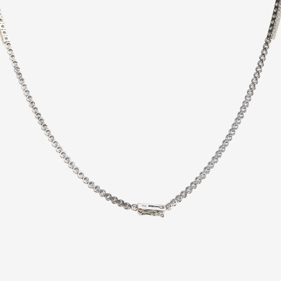 Image 752444_ALTMORE2.jpg, Product 752-444 / Price $12,995.00, Estate Originals 18K White Gold 5.55 ctw Diamond Tennis Necklace from Estate Originals on TSC.ca's Jewellery department
