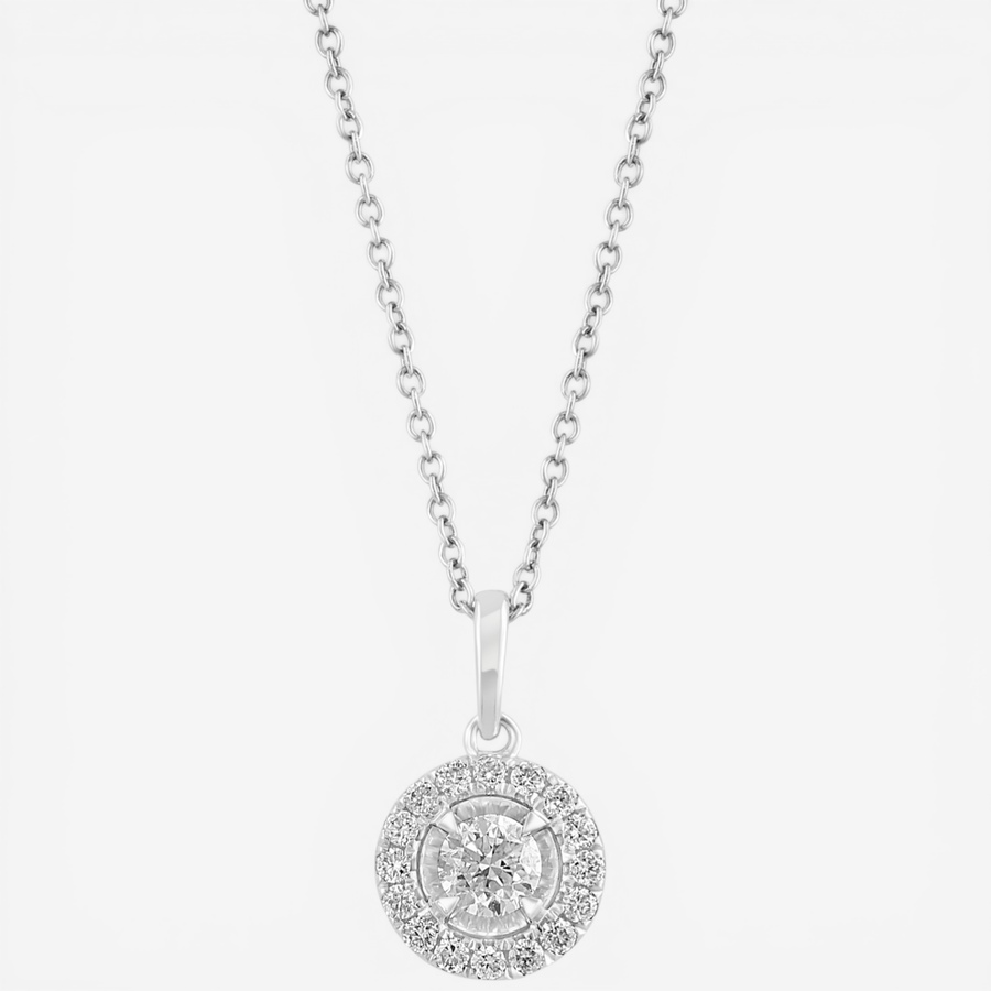 Image 752459.jpg, Product 752-459 / Price $2,999.99, EFFY 14K White Gold Round Diamond Pendant with Chain from Effy Jewellery on TSC.ca's Jewellery department