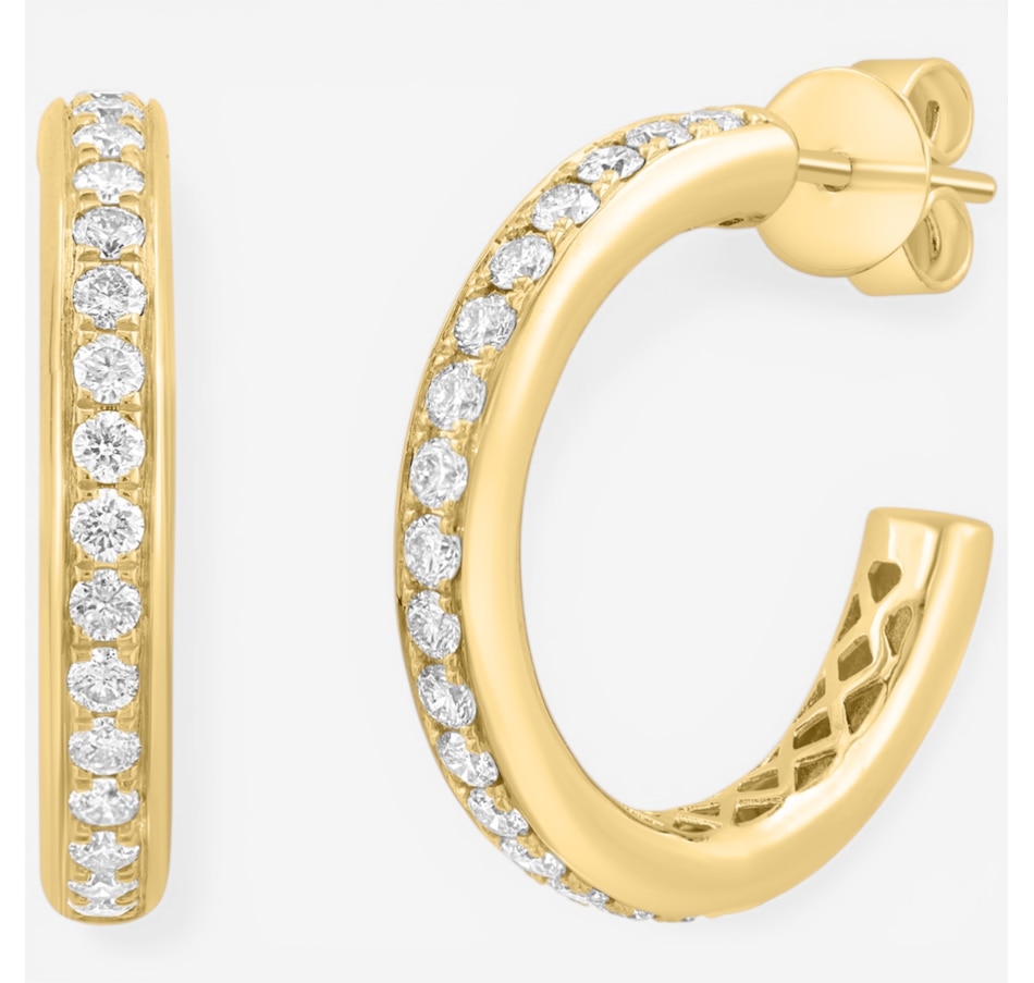 Image 752460.jpg, Product 752-460 / Price $3,299.99, EFFY 14K Yellow Gold Diamond Hoop Earrings from Effy Jewellery on TSC.ca's Jewellery department