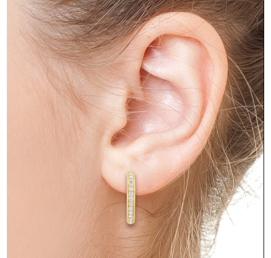 Image 752460_ALTMORE2.jpg, Product 752-460 / Price $3,299.99, EFFY 14K Yellow Gold Diamond Hoop Earrings from Effy Jewellery on TSC.ca's Jewellery department