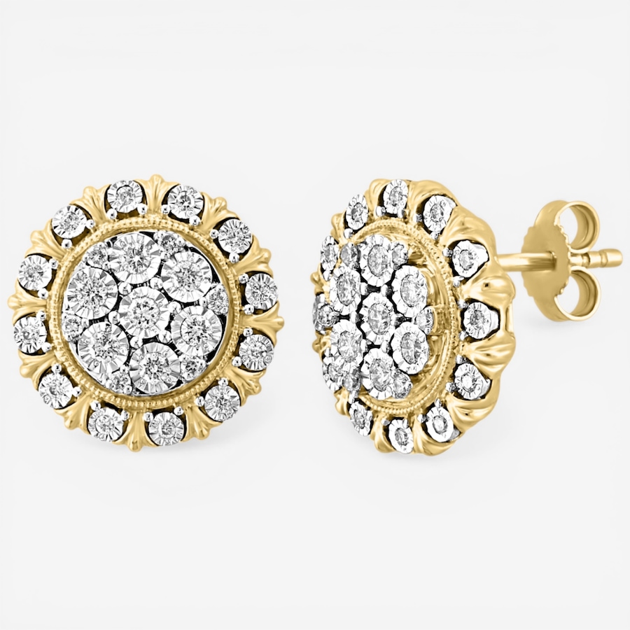 Image 752470.jpg, Product 752-470 / Price $3,299.99, EFFY 14K Two Tone Gold Diamond Stud Earrings from Effy Jewellery on TSC.ca's Jewellery department