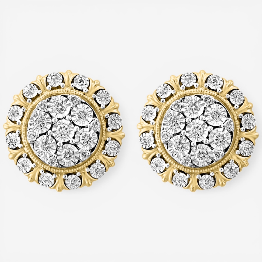 Image 752470_ALTMORE1.jpg, Product 752-470 / Price $3,299.99, EFFY 14K Two Tone Gold Diamond Stud Earrings from Effy Jewellery on TSC.ca's Jewellery department