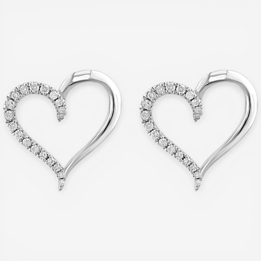 Image 752476_ALTMORE1.jpg, Product 752-476 / Price $579.99, EFFY Sterling Silver 0.18ctw Diamond Heart Stud Earrings from Effy Jewellery on TSC.ca's Jewellery department