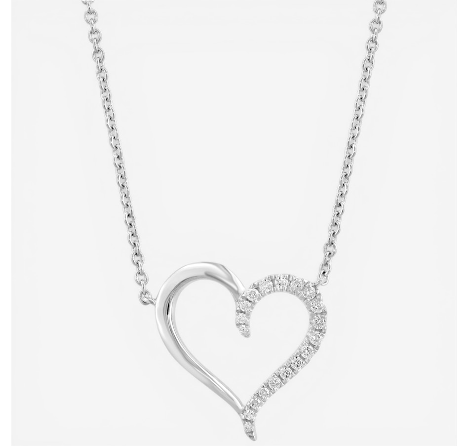 Image 752478_ALTMORE1.jpg, Product 752-478 / Price $599.99, EFFY Sterling Silver 0.11ctw Diamond Heart Pendant Necklace from Effy Jewellery on TSC.ca's Jewellery department