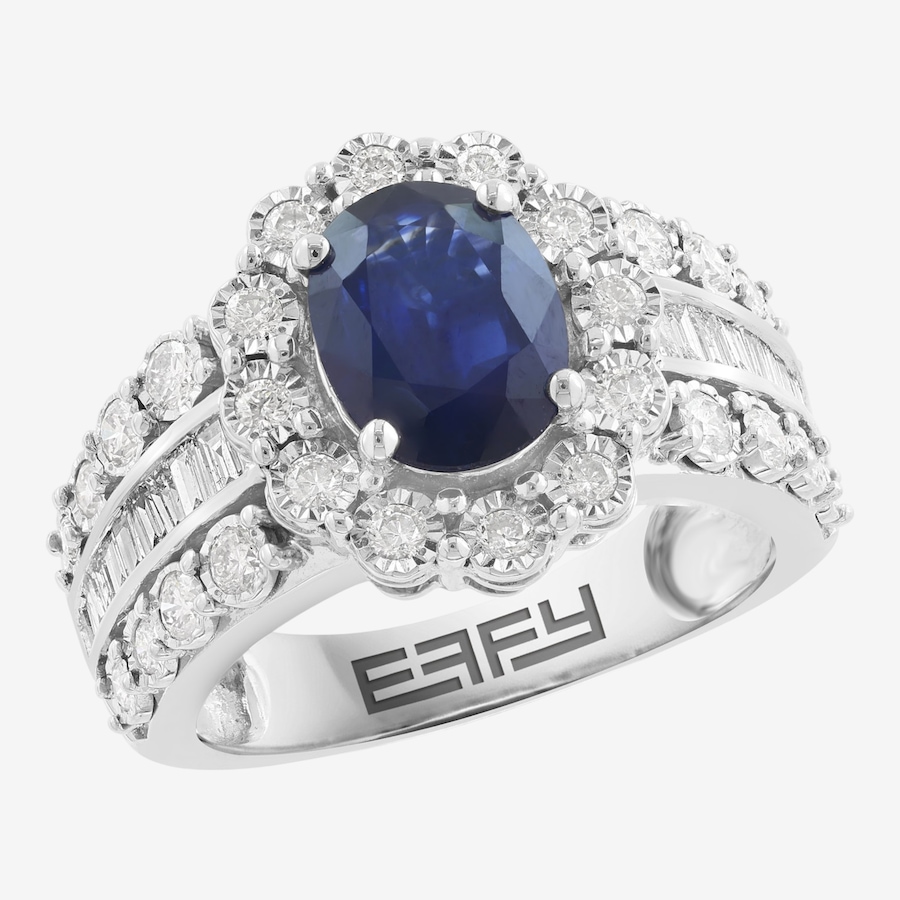Image 752484_ALTMORE1.jpg, Product 752-484 / Price $4,799.99, EFFY 14K White Gold Diamond & Blue Sapphire Ring from Effy Jewellery on TSC.ca's Jewellery department