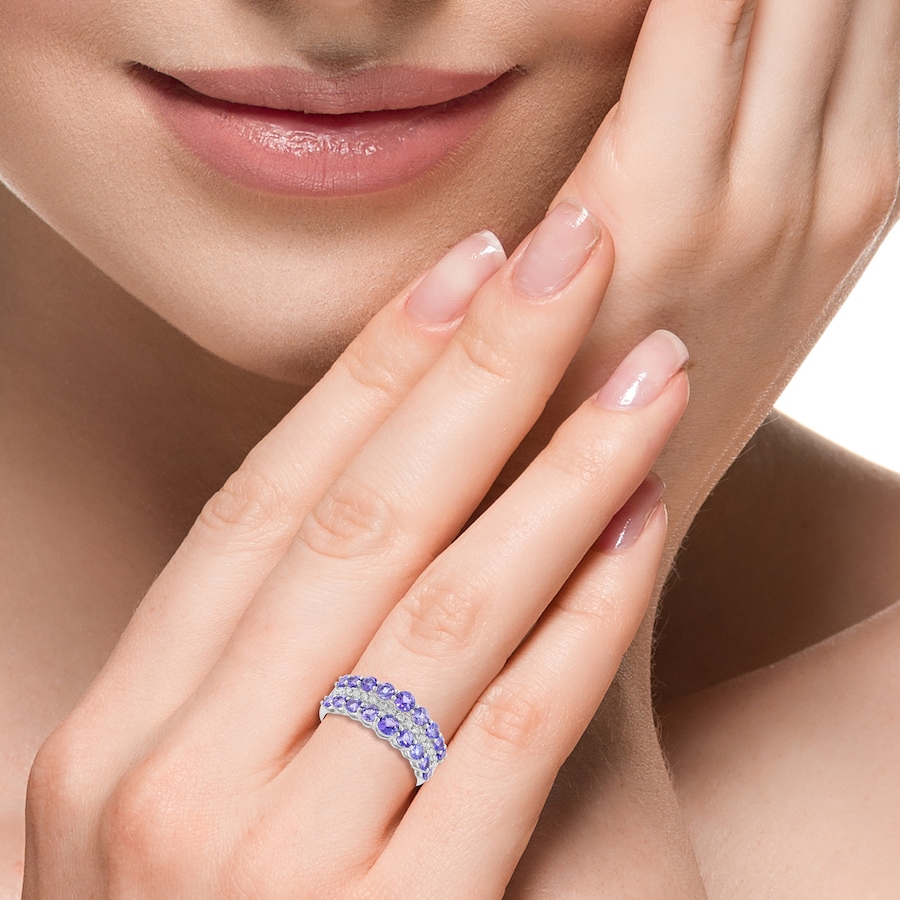 Image 752496_ALTMORE3.jpg, Product 752-496 / Price $2,899.99, EFFY 14K White Gold Tanzanite & Diamond Ring from Effy Jewellery on TSC.ca's Jewellery department