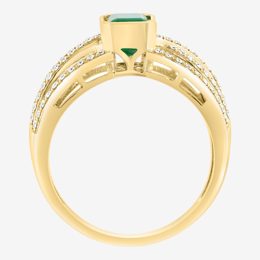 Image 752497_ALTMORE1.jpg, Product 752-497 / Price $3,699.99, EFFY 14K Yellow Gold Emerald & Diamond Ring from Effy Jewellery on TSC.ca's Jewellery department