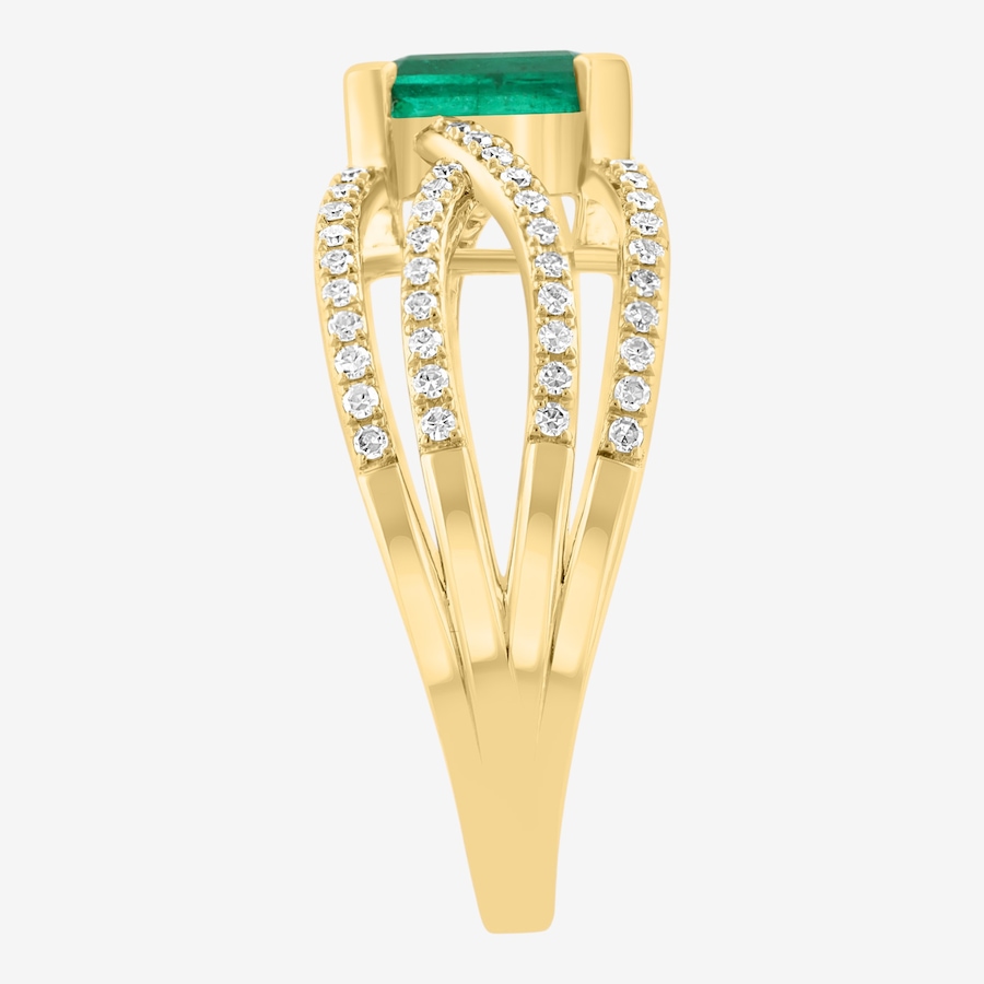 Image 752497_ALTMORE2.jpg, Product 752-497 / Price $3,699.99, EFFY 14K Yellow Gold Emerald & Diamond Ring from Effy Jewellery on TSC.ca's Jewellery department