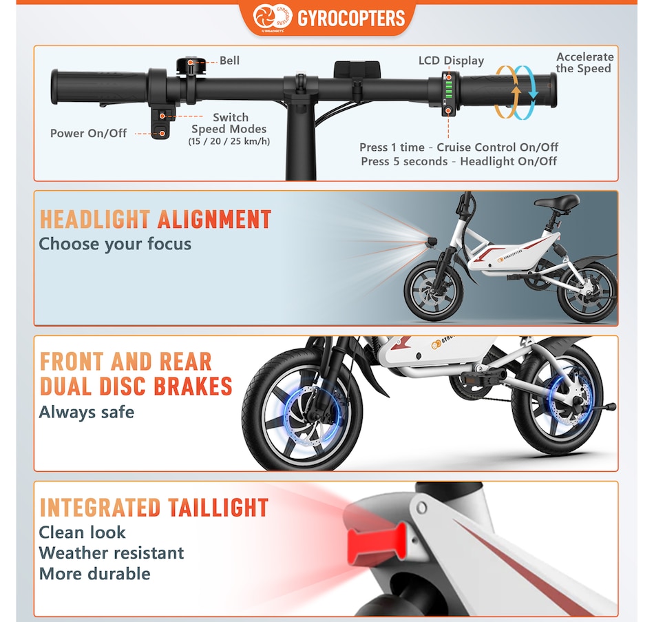Image 752570_ALTMORE3.jpg, Product 752-570 / Price $799.99, Gyrocopters Frost Electric Bike from Gyrocopters on TSC.ca's Health & Fitness department