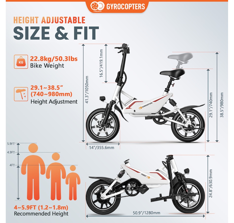 Image 752570_ALTMORE6.jpg, Product 752-570 / Price $799.99, Gyrocopters Frost Electric Bike from Gyrocopters on TSC.ca's Health & Fitness department