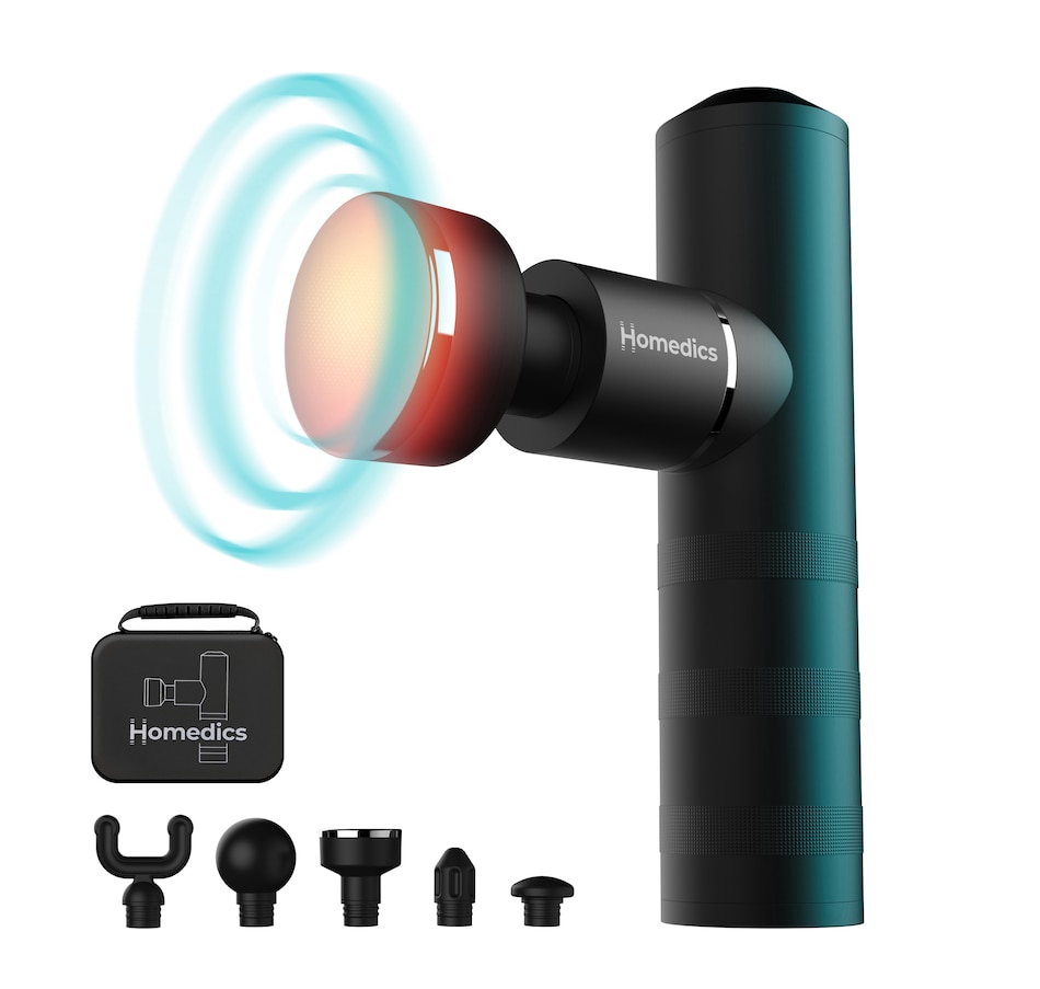 Image 752592_ALTMORE1.jpg, Product 752-592 / Price $199.99, Homedics MYTI Mini Massage Gun With Deep Heat Head from HoMedics on TSC.ca's Health & Fitness department