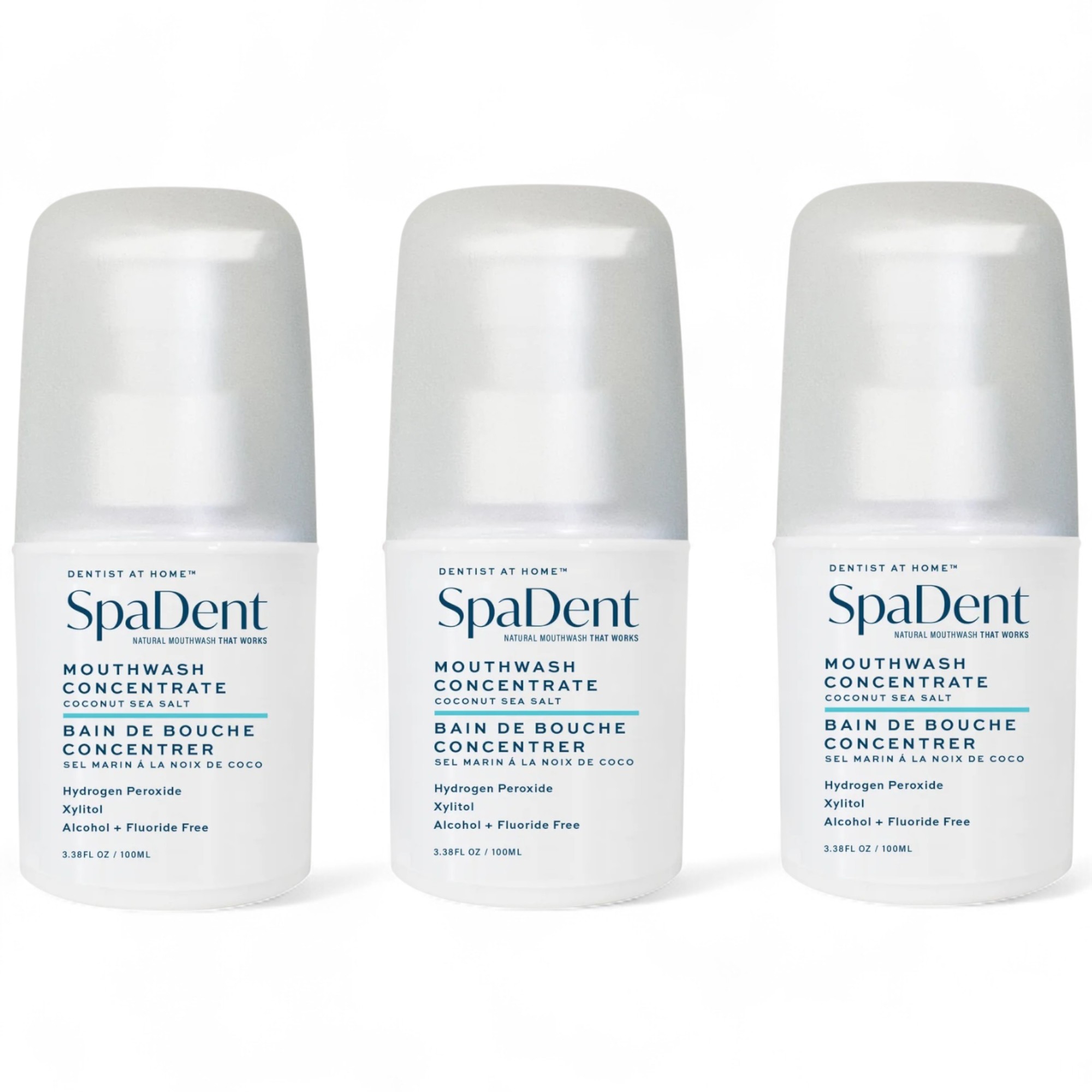 Spa Dent Mouthwash Concentrate Coconut Sea Salt Trio - TSC.ca