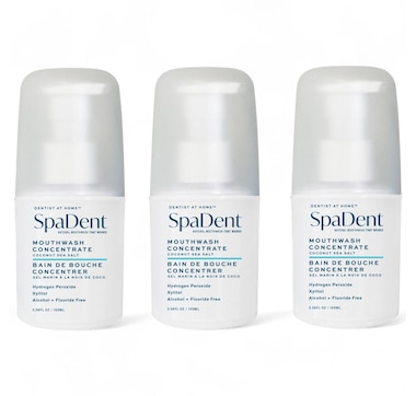 Product 752-640 / Price $26.99 , Spa Dent Mouthwash Concentrate Coconut Sea Salt Trio