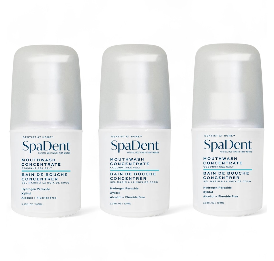 Spa Dent Mouthwash Concentrate Coconut Sea Salt Trio
