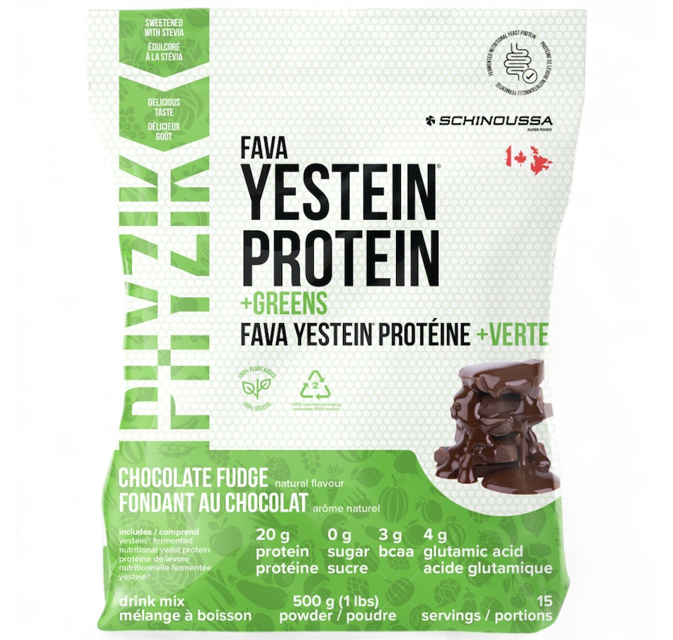 Image 752658_CHO.jpg, Product 752-658 / Price $59.99, Schinoussa Phyzik Fava Yestein Protein + Greens from Schinoussa on TSC.ca's Health & Fitness department