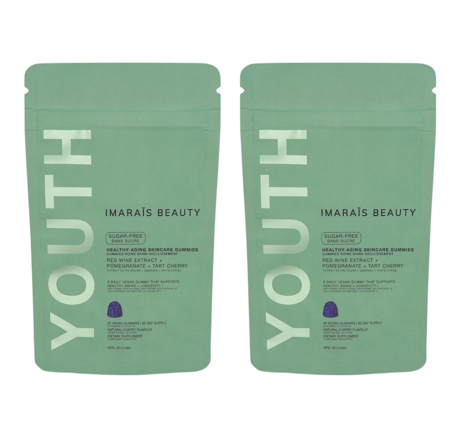 Image 752666.jpg, Product 752-666 / Price $39.99, Imaraïs Beauty Youth Healthy Aging Skincare Gummies Duo from IMARAÏS Beauty on TSC.ca's Health & Fitness department