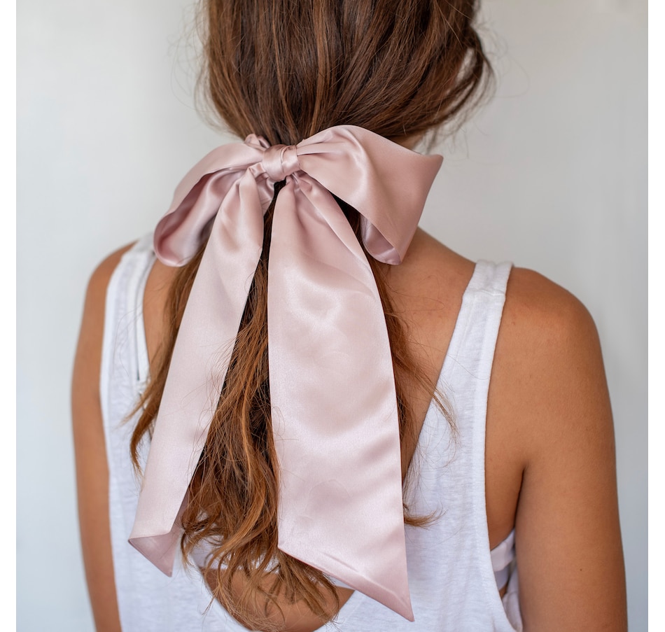 Image 752684_ALTMORE1.jpg, Product 752-684 / Price $40.59, Re.Vityl Silk Magic Bow Scrunchie & Ribbon (Pink) from RE.VITYL® on TSC.ca's Beauty department
