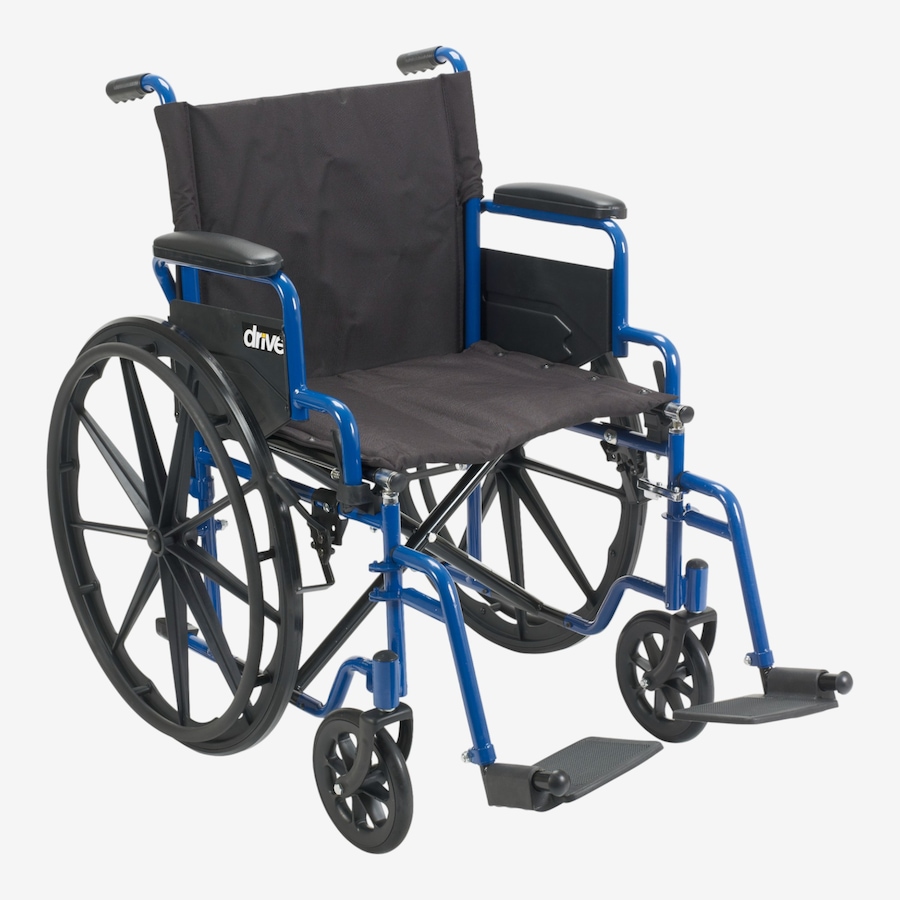 Image 752723.jpg, Product 752-723 / Price $420.00, Drive Blue Streak Swing Away Footrests 18" Seat Wheelchair from Drive Medical on TSC.ca's Health & Fitness department
