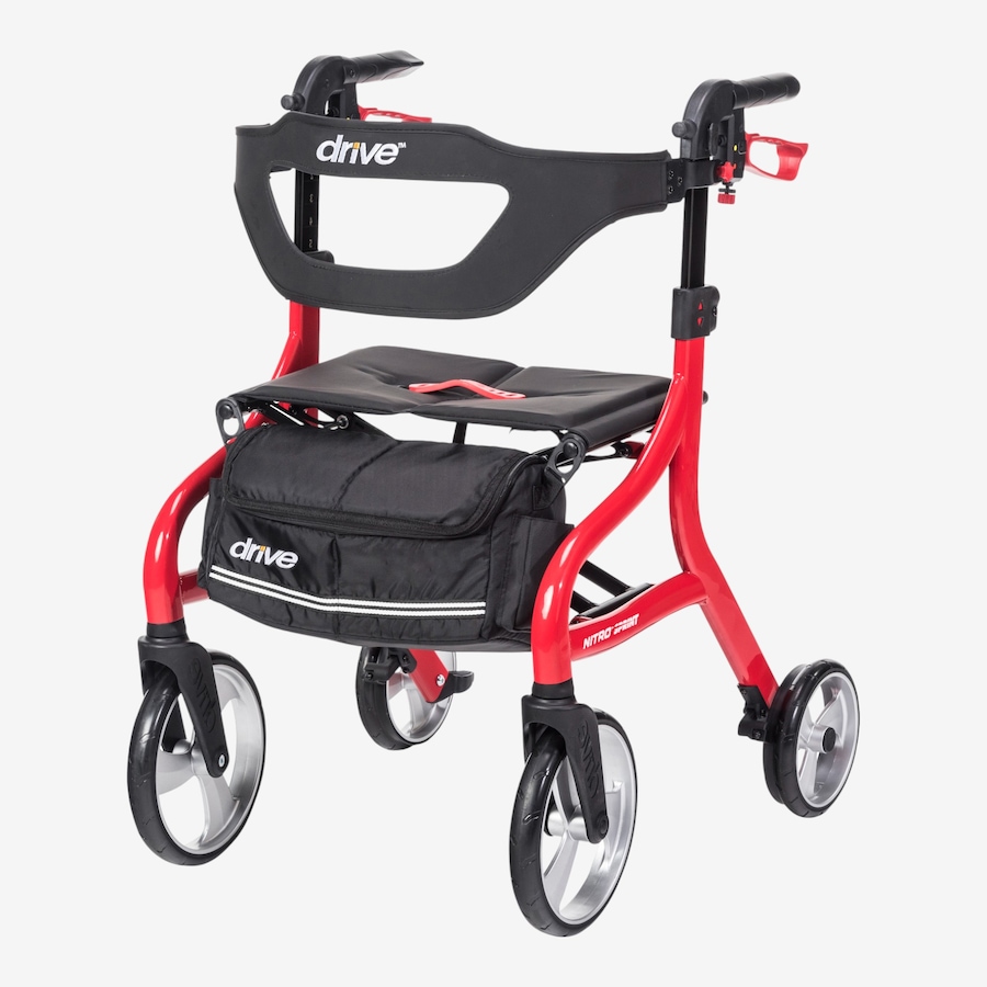 Image 752752_RED.jpg, Product 752-752 / Price $594.00, Drive Nitro Sprint Rollator from Drive Medical on TSC.ca's Health & Fitness department