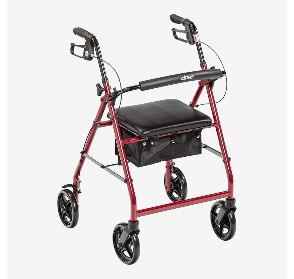 Image 752758_RED.jpg, Product 752-758 / Price $235.99, Drive Aluminum 7.5" Casters Rollator from Drive Medical on TSC.ca's Health & Fitness department