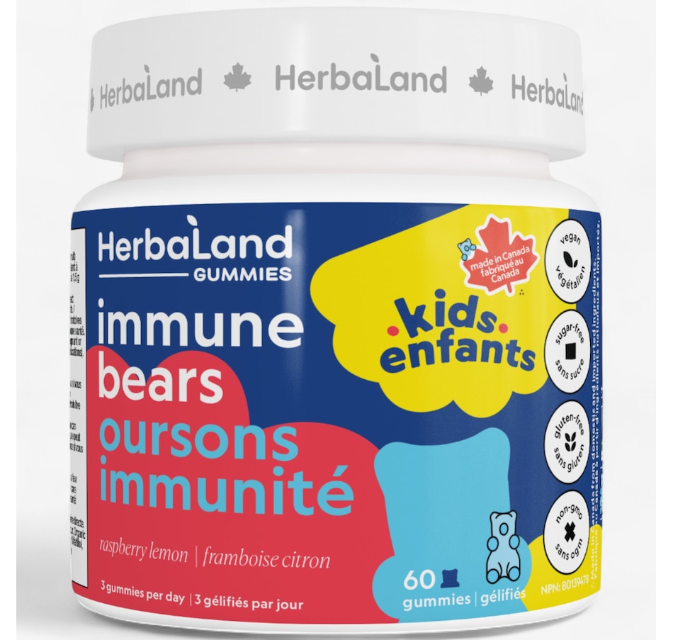 Image 752776.jpg, Product 752-776 / Price $23.99, Herbaland Kids Immune Bears Gummies 60-Count from Herbaland Naturals on TSC.ca's Health & Fitness department