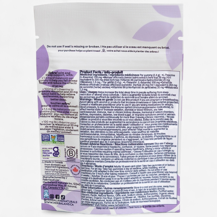 Image 752780_ALTMORE1.jpg, Product 752-780 / Price $7.99, Herbaland Sweet Dreams Gummies 10-Count Travel from Herbaland Naturals on TSC.ca's Health & Fitness department