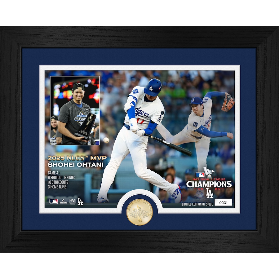 Image 753012.jpg, Product 753-012 / Price $69.99, Los Angeles Dodgers 2025 National League Series MVP Bronze Coin Photo Mint from Highland Mint on TSC.ca's Sports department