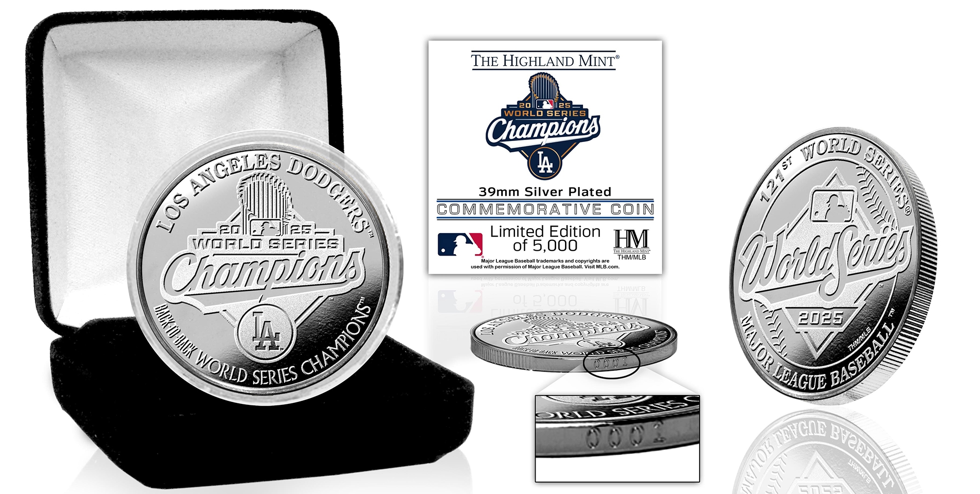 Los Angeles Dodgers 2025 World Series Champions Silver Coin - TSC.ca