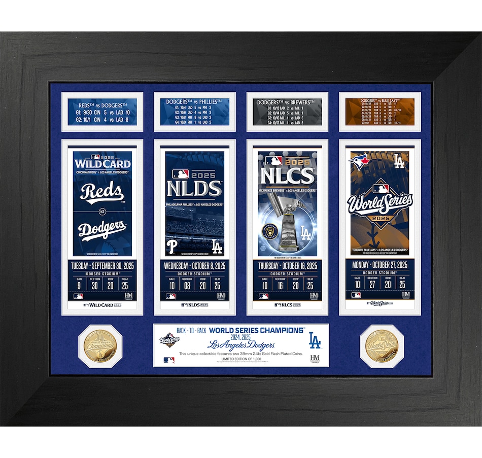 Image 753052.jpg, Product 753-052 / Price $199.99, Los Angeles Dodgers 2025 Deluxe Road to the World Series Gold Coin Photo Mint from Highland Mint on TSC.ca's Sports department