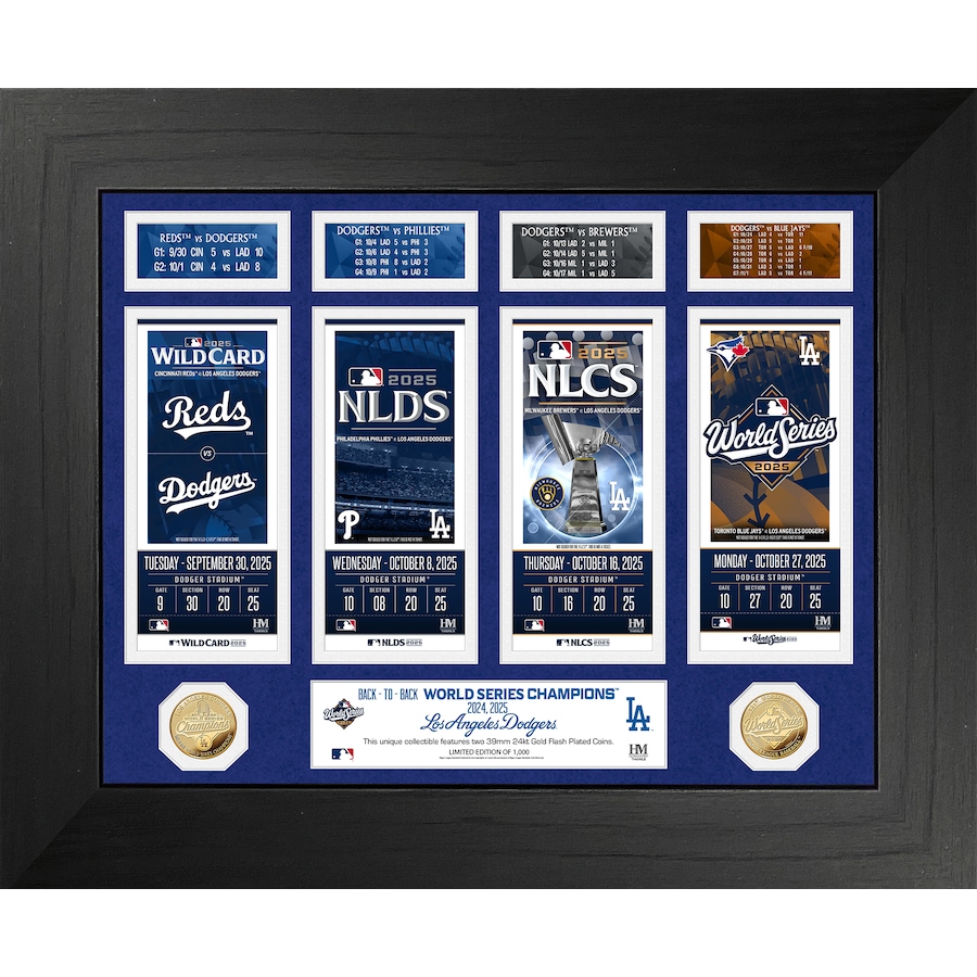 Image 753052.jpg, Product 753-052 / Price $199.99, Los Angeles Dodgers 2025 Deluxe Road to the World Series Gold Coin Photo Mint from Highland Mint on TSC.ca's Sports department
