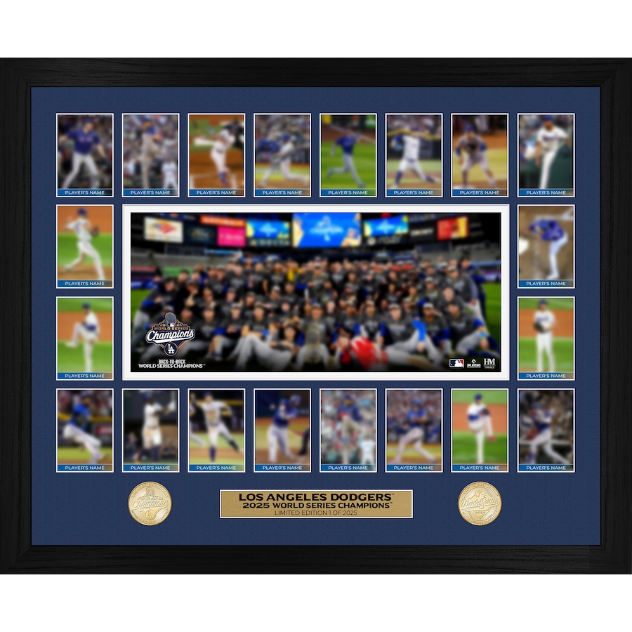 Image 753055.jpg, Product 753-055 / Price $279.99, Los Angeles Dodgers 2025 World Series Champions Memorable Moments Bronze Coin Photo Mint from Highland Mint on TSC.ca's Sports department
