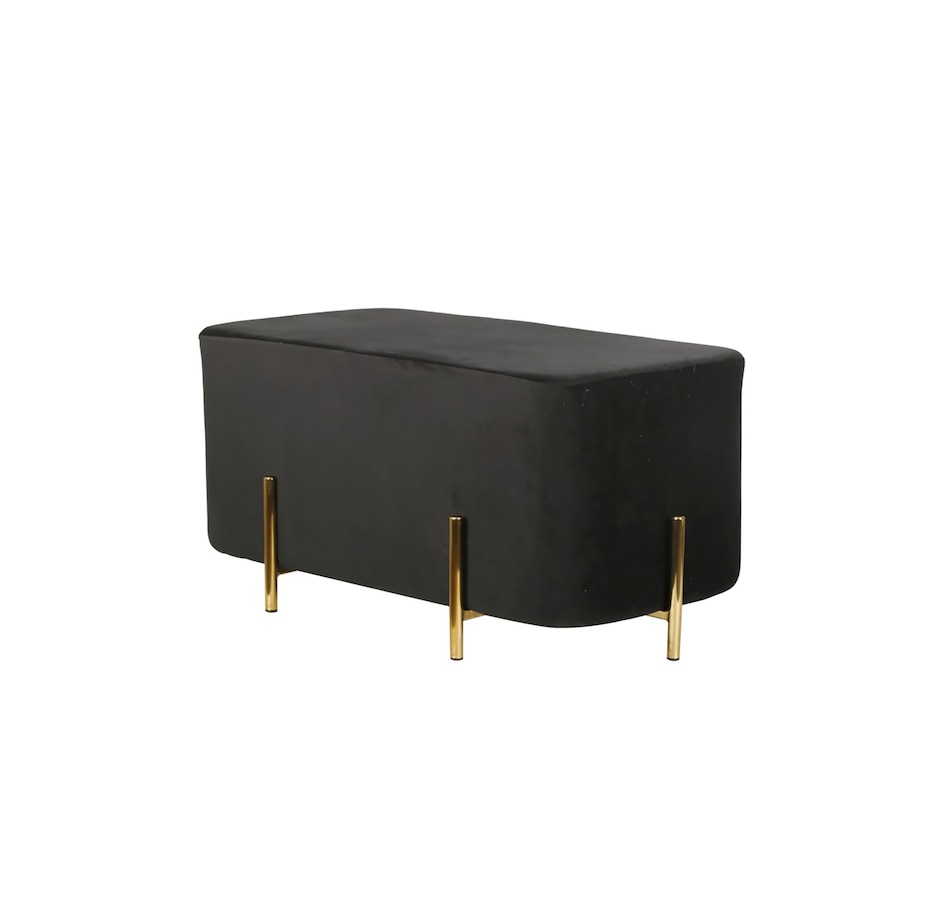 Image 753440_BLK.jpg, Product 753-440 / Price $200.00, BRASSEX ALLURE OTTOMAN from Brassex on TSC.ca's Home & Garden department