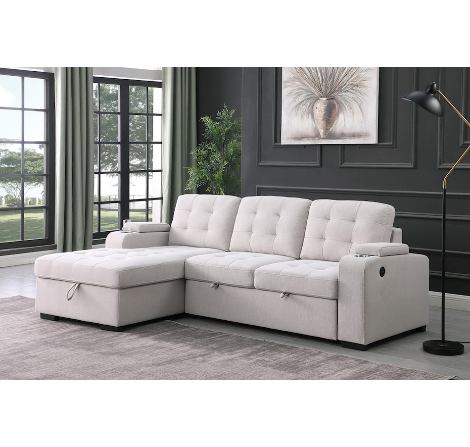 Image 753457_ALTMORE1.jpg, Product 753-457 / Price $2,200.00, Brassex Lennox RHF Sectional Sleeper Bed from Brassex on TSC.ca's Home & Garden department