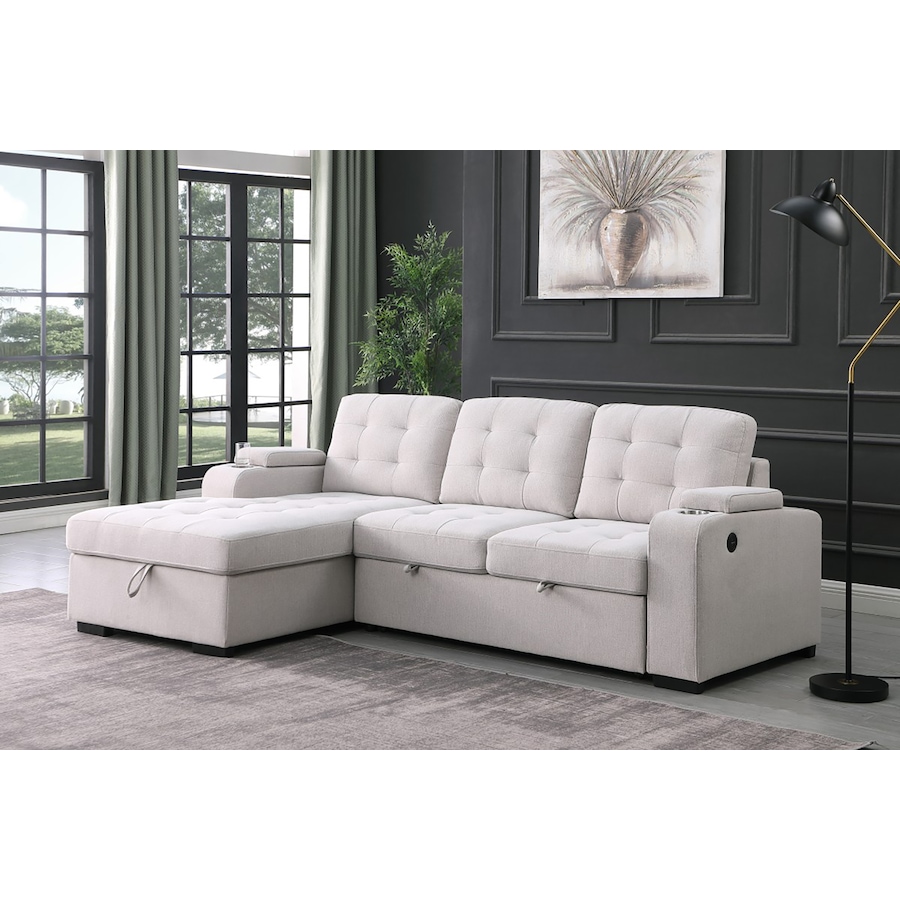 Image 753457_ALTMORE1.jpg, Product 753-457 / Price $2,200.00, Brassex Lennox RHF Sectional Sleeper Bed from Brassex on TSC.ca's Home & Garden department