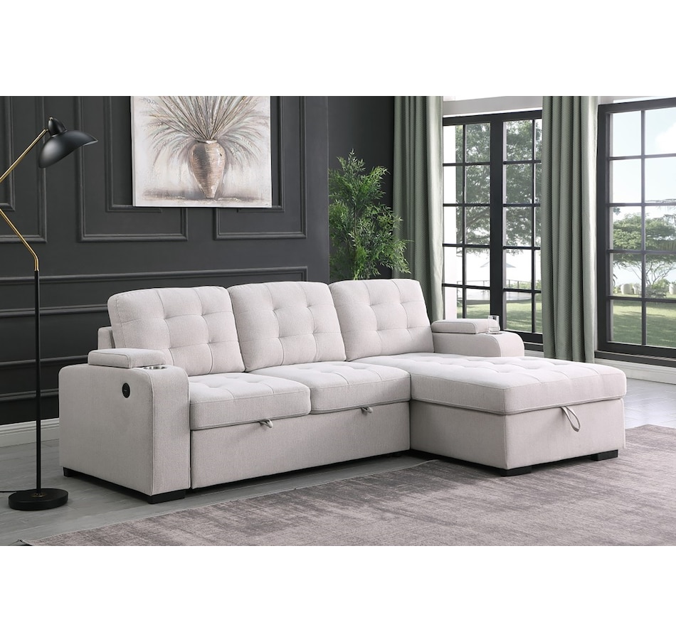 Image 753457_ALTMORE2.jpg, Product 753-457 / Price $2,200.00, Brassex Lennox RHF Sectional Sleeper Bed from Brassex on TSC.ca's Home & Garden department