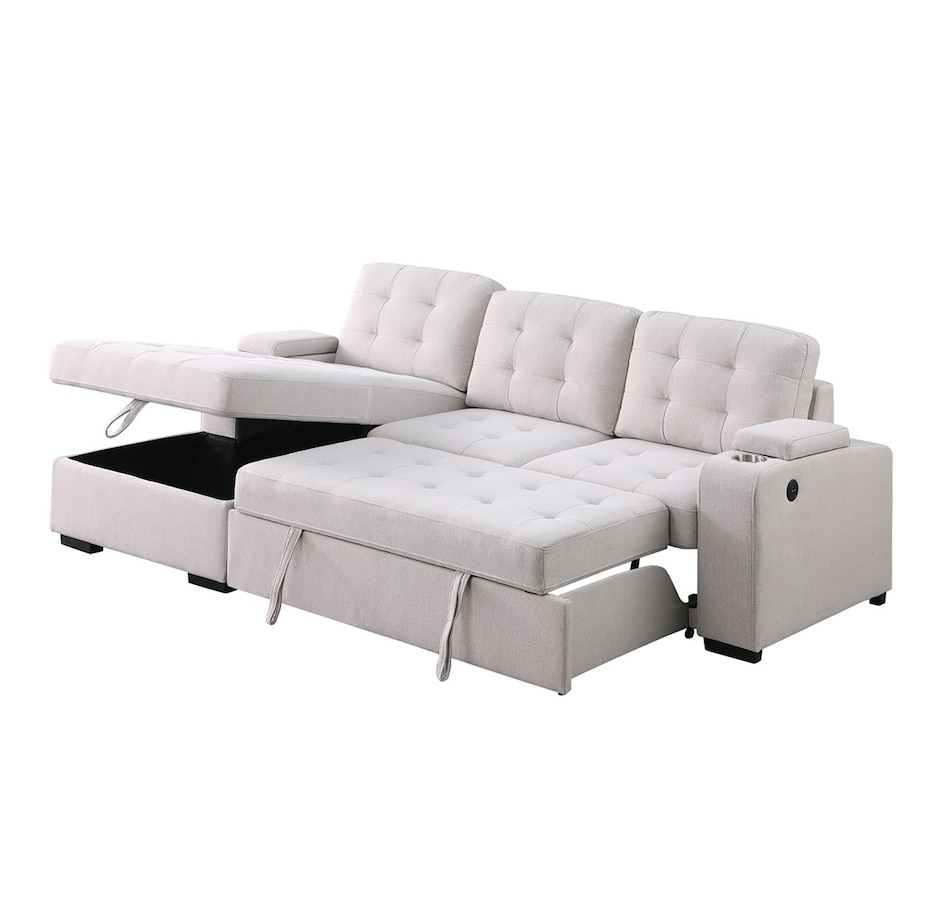 Image 753457_RHF.jpg, Product 753-457 / Price $2,200.00, Brassex Lennox RHF Sectional Sleeper Bed from Brassex on TSC.ca's Home & Garden department