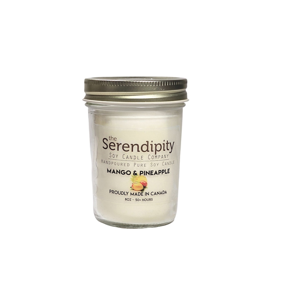 Image 753509_MNGPN.jpg, Product 753-509 / Price $16.95, Serendipity Soy Candles 8 oz Mason Jar from Serendipity candles on TSC.ca's Home & Garden department
