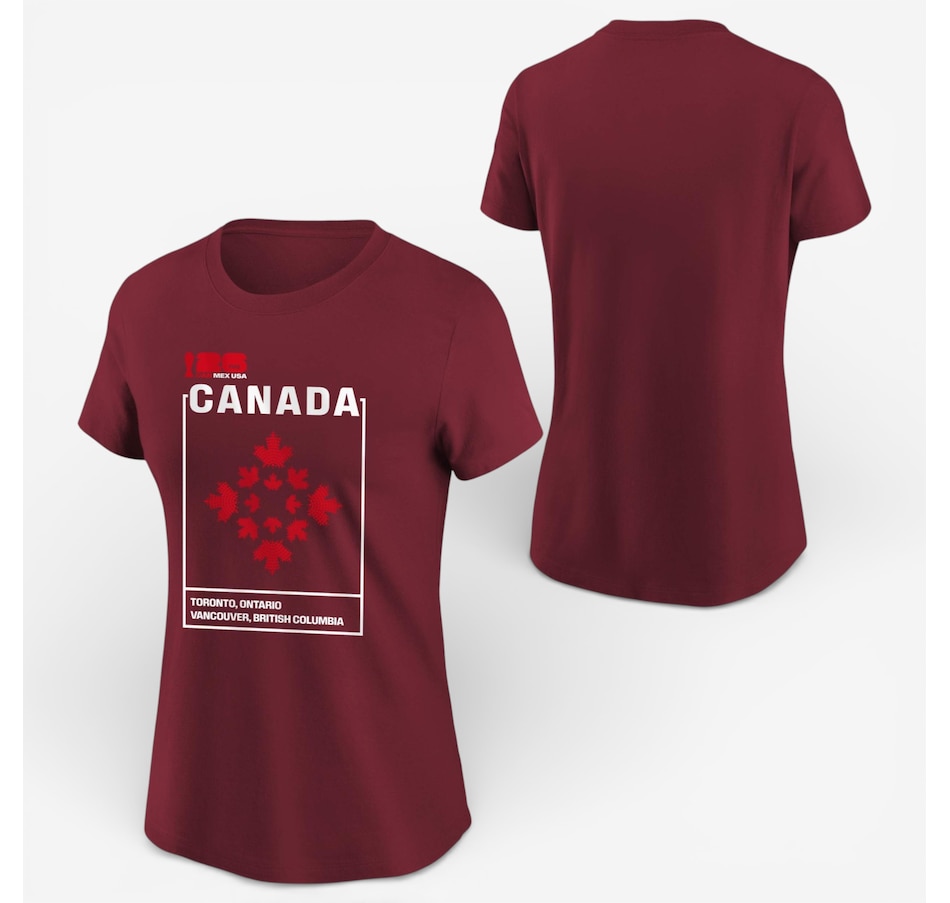 Image 753544.jpg, Product 753-544 / Price $45.99, Outerstuff Women's FIFA 2026 World Cup Canada Graphic Red T-Shirt from Outerstuff on TSC.ca's Sports department