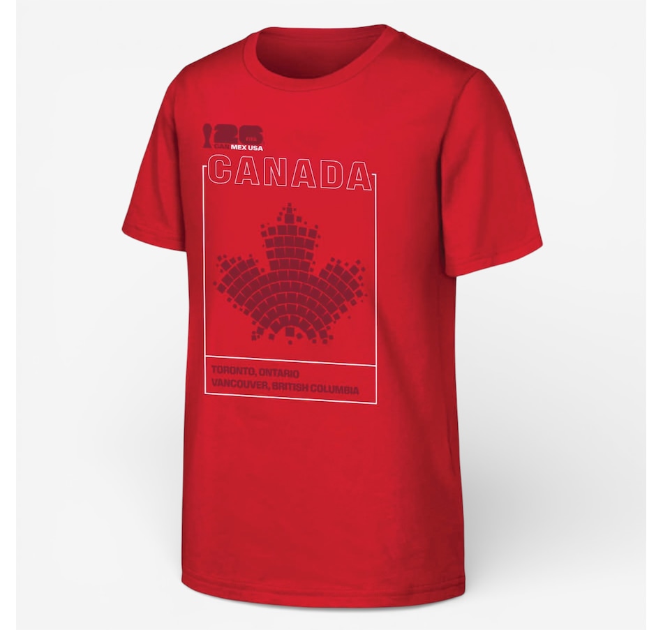 Image 753545.jpg, Product 753-545 / Price $35.99, Outerstuff Youth FIFA 2026 World Cup Canada Graphic Red T-Shirt from Outerstuff on TSC.ca's Sports department