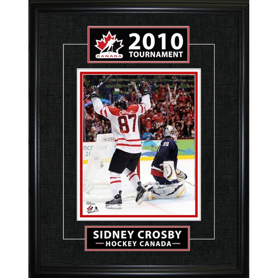 Image 753561.jpg, Product 753-561 / Price $79.99, Frameworth Sidney Crosby Framed 8" x 10" Photo Classic Series 2010 Hockey Canada Golden Goal from Frameworth on TSC.ca's Sports department